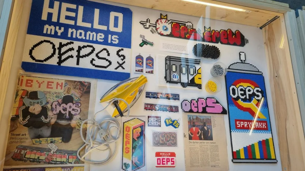 Perlegraffitiworkshop med street art-duoen OEPS Crew